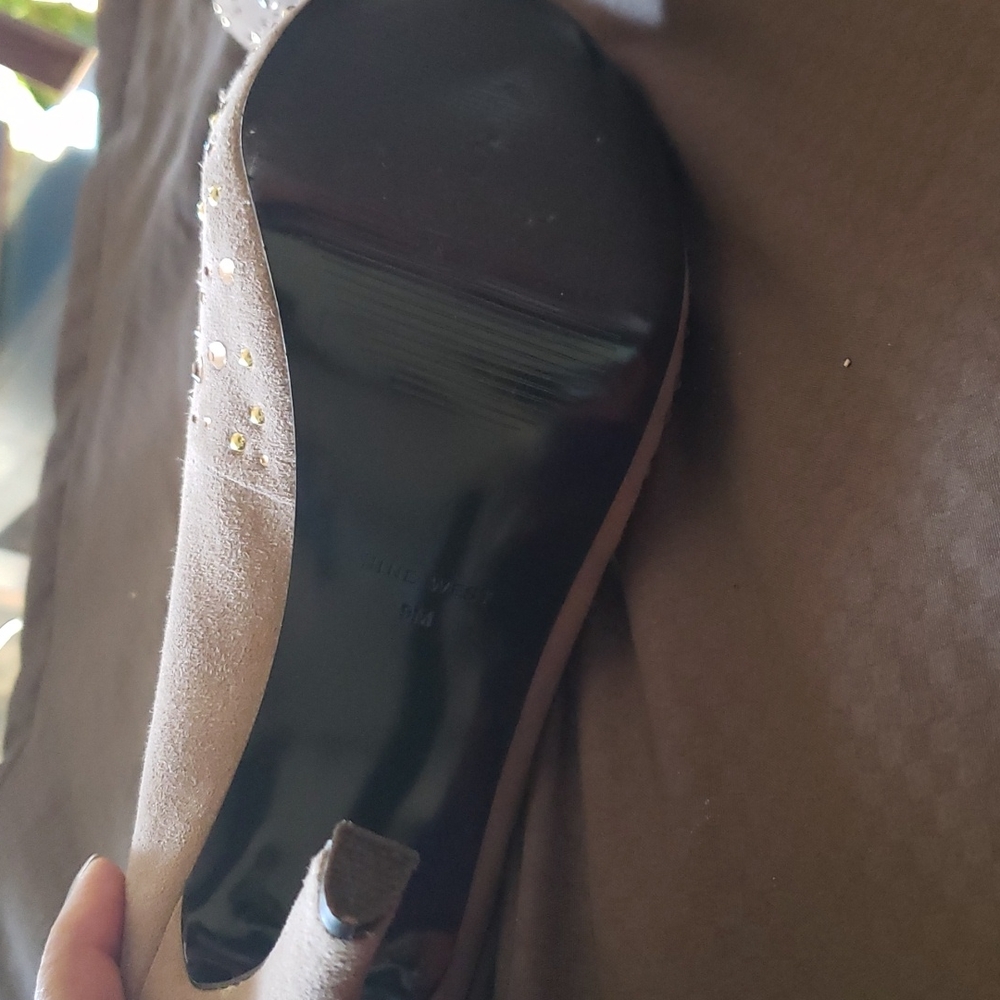 Peep toe heels (beige) - Picture 4 of 5